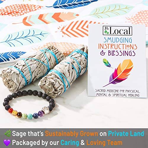 image for JL Local White Sage Smudge Sticks Bundles Gift Set - California Sage -