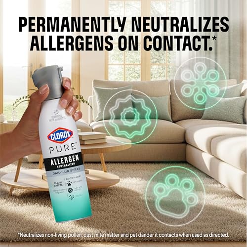 Clorox PURE Allergen Neutralizer Daily Air Spray, Clean Breeze, 8 Ounces - Image 3