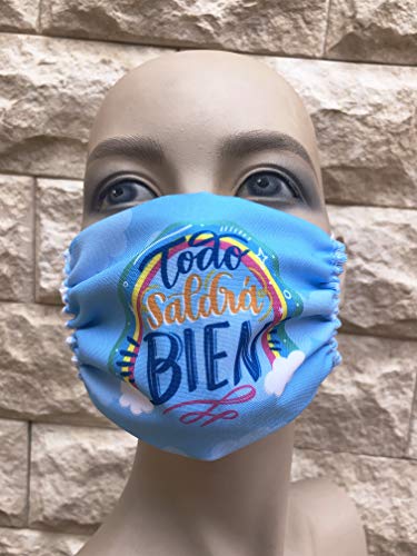 Masque en tissu enfants lavable réutilisable lot de 4 protection nez bouche Espagne