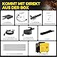 haxiaoer ARC140 Elektroden Schweißgerät – 140 A 230V IGBT DC Inverter Schweißgerät mit Lift TIG, LED-Anzeige, Anti-Stick, Hot Start, ARC Force, 10 Rods