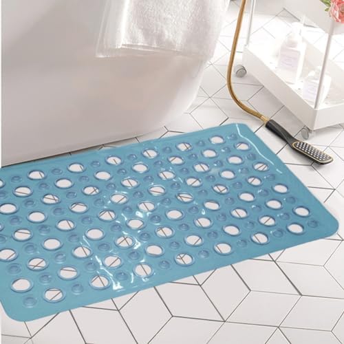 Tapete de Banheiro Box Antiderrapante Ventosas Antimofo Minicasa (Azul)