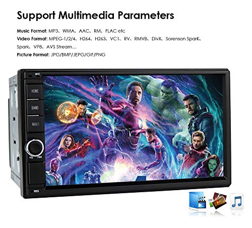 Universele Android 10 navigatie 7 inch 2 Din Radio Ondersteuning WiFi Bluetooth Spiegel Link RDS Stuurbesturing DAB… - Image 5