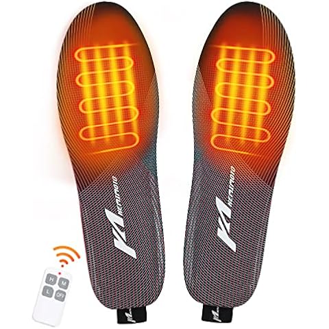 ISSYZONE Heated Insole for Men Women, Electric Rechargeable Electric Heated Insole for Winter Sports Ski Hunting Camping Hiking Riding Motorcycle Warm Socks Foot Warmer S Cover