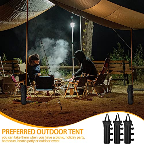 EBOOT 12 Pcs Canopy Sand Bags Weight Bags 264 LBS Total, Heavy Duty Canopy Weights Large Tent for Outdoor Tent Instant Shelter Patio Umbrella, Without Sand(Black) - Thumbnail 7