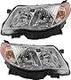 For Subaru Forester Headlights Lamps Set 2009 2010 2011 2012 2013 Halogen Driver and Passenger Side