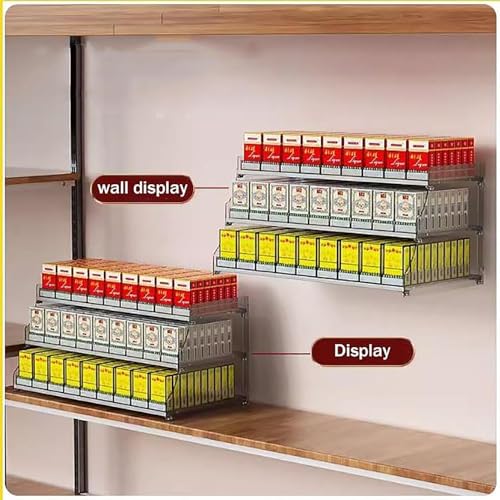 Expositor de Cigarrillos y Caramelos Metacrilato Organizador de Pared para Mostrador 4