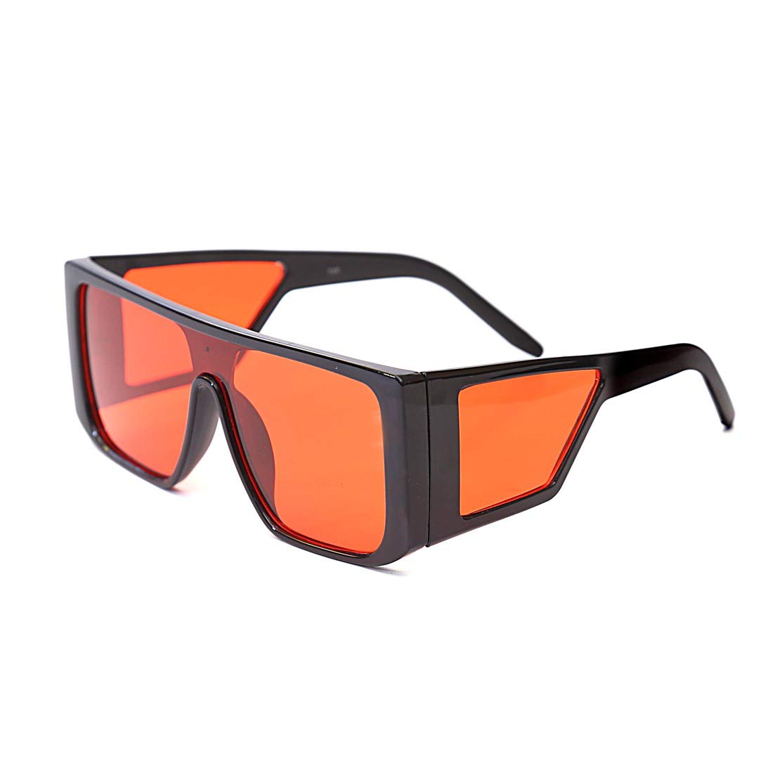 arzonai Badhshh Shahid Kapoor Square Sunglasses Black Frame, Red Lens (Large) Pack of 1-picture-16