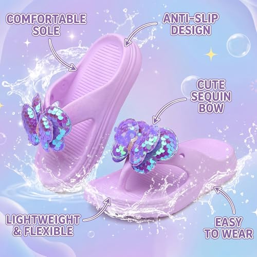 Image of Bunny Kids slides, Girls Slides Non-slip Summer Beach Pool Shoes Toddler Cartoon Slide Sandals Indoor& Outdoor Garden Slippers Shower Shoes