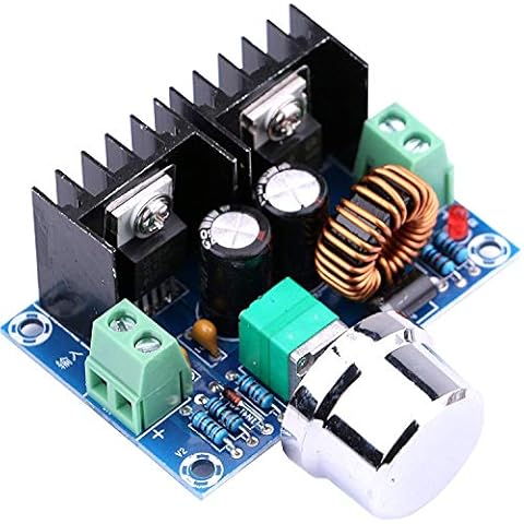 WINGONEER XL4016E1 DC 4-40V to DC 1.25-36V 8A Buck Converter Voltage Regulator 36V 24V 12V to 5V High Power Efficiency Step Down Converter Power Supply Cover
