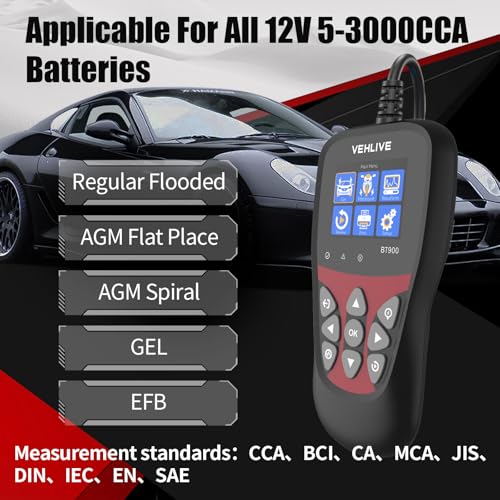 Sazdoln BT900 Car Battery Tester 6V 12V thumb #2