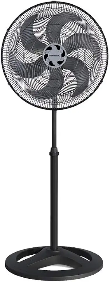 Ventisol Ventilador de Coluna Oscilante, Turbo 6 Pás Premium, Preto, 50cm, 127V