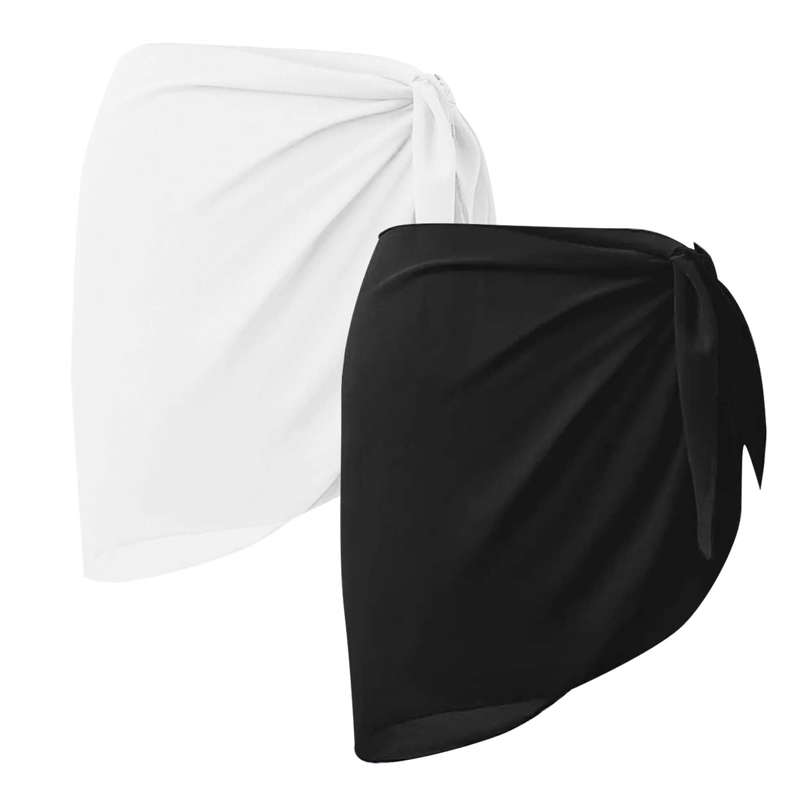 AWAVM Pareo de playa para mujer, pareo corto transparente para la playa, pareos para mujer, ropa de playa, faldas envolventes para trajes de baño, envolturas de playa y coberturas de traje de baño