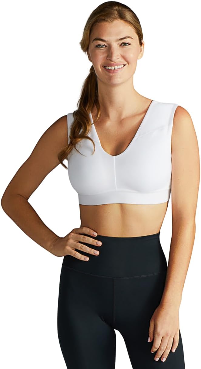 Tommie Copper Shoulder Support Bra, Posture Corrector with Back Support, Compression Bra, Back & Shoulder Support
