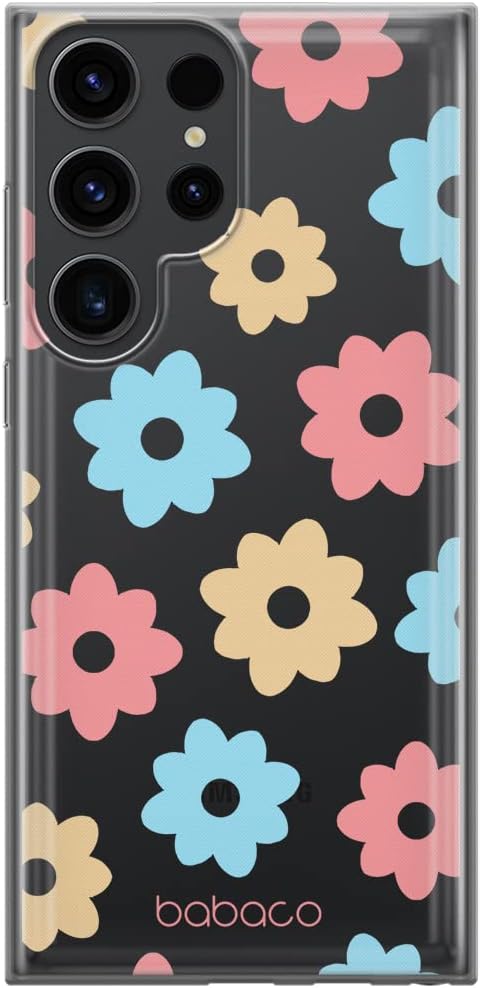 Babaco ERT Group Mobile Phone case for Samsung S23 Ultra Original and Officially Licensed Pattern Plants 012 optimally adapted to The Shape of The Mobile Phone, case Made of TPU