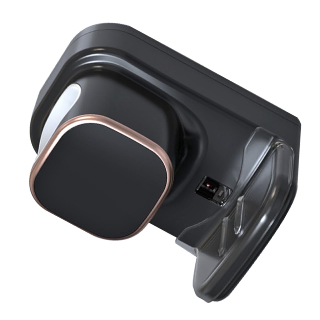 Dispenser Dentifricio Automatico Cavo USB Incluso da Parete Sensore in Plastica Nera Resistente, Facile da Installare senza Fori, per Bagno e Crema Mani