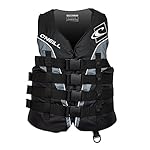 O'Neill Men's Superlite USCG Life Vest,Black/Black/Smoke:White,L