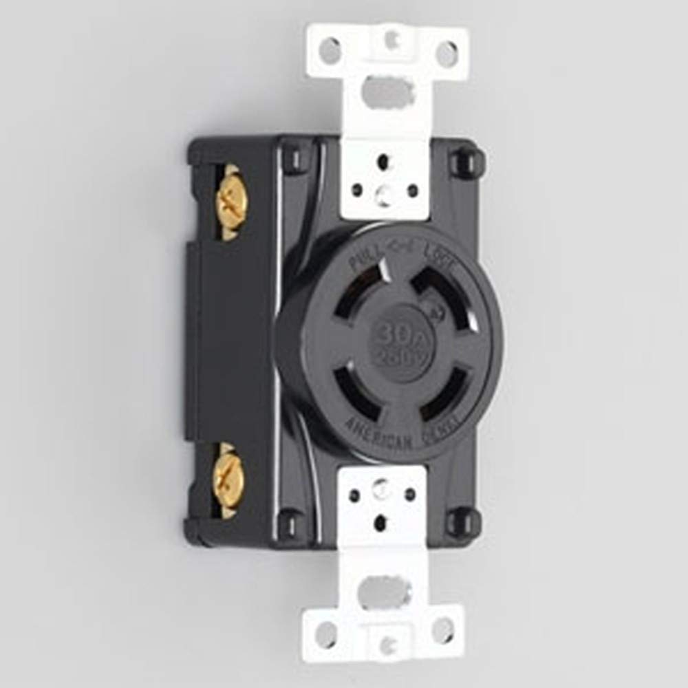 Amazon.co.jp: アメリカン電機 引掛形 埋込コンセント 接地3P30A250V