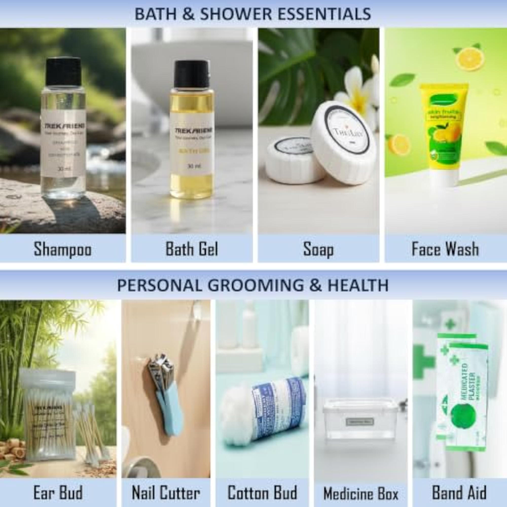 All-in-One Travel Kit with Essentials for Men and Women