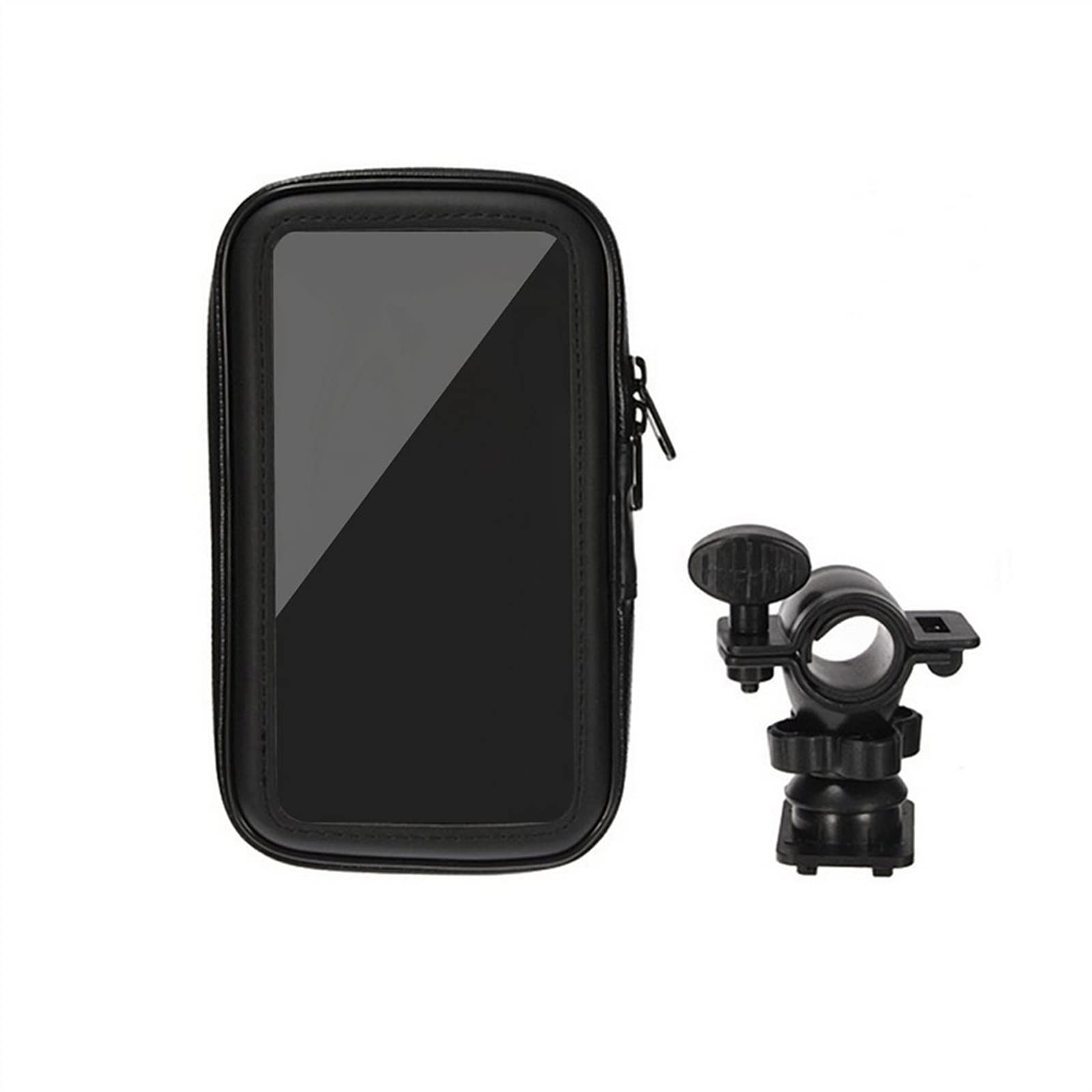 SCOOVY Porta Cellulare Supporto per Navigatore GPS per Moto Custodia Impermeabile Borsa Supporto per Manubrio Staffa di Navigazione Supporto Mobile con Design Rotante A 360 Gradi