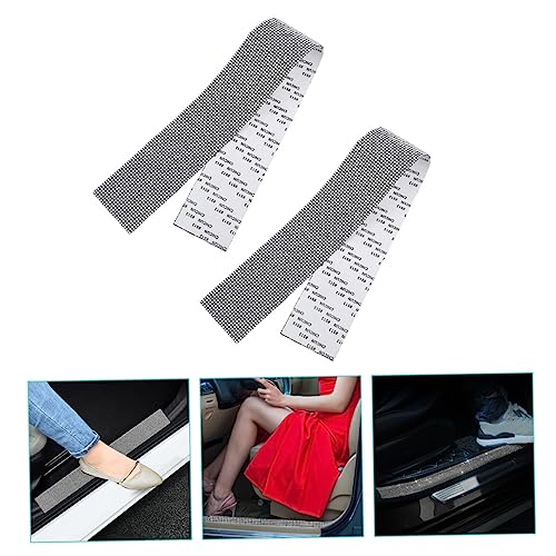 SUPVOX 2 Pçs Tira De Soleira Bling Protetor De Soleira De Porta De Carro Tiras Anti-Piso Pedal Prote