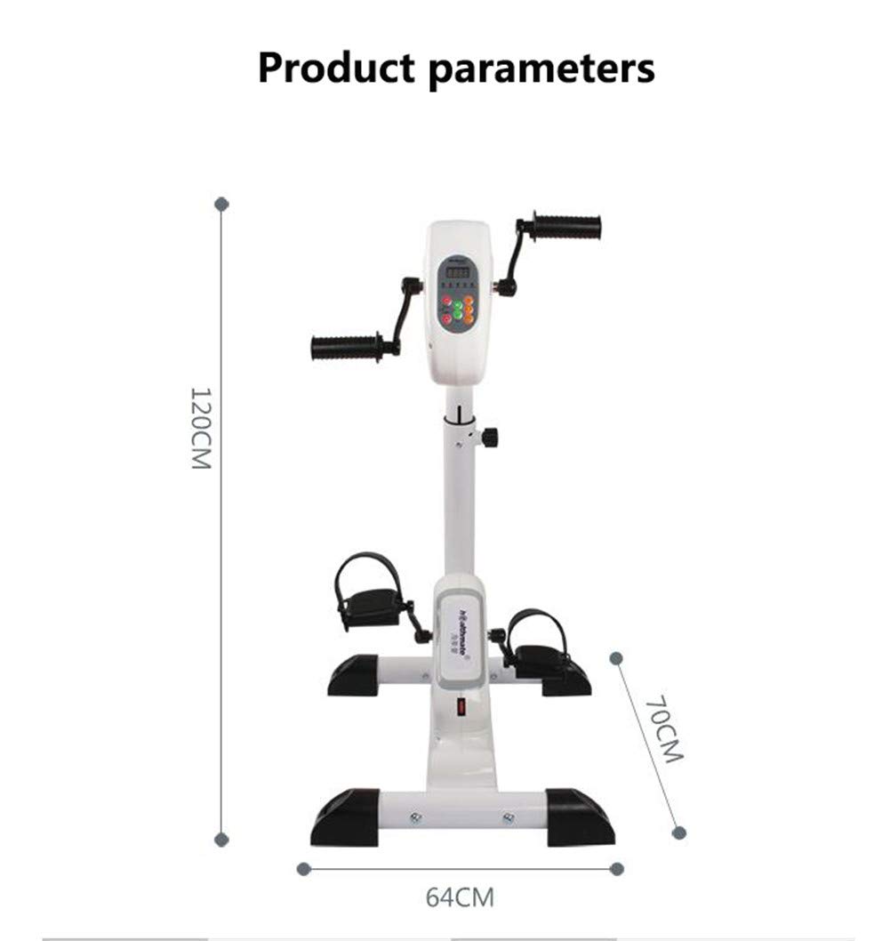 Elektryczny Rower Treningowy Dla Seniorów, Elektroniczny Rower Do Fizjoterapii I Rehabilitacji, Z Pedałami, Z Silnikiem, Do Ćwiczeń Ramion/Nóg, Regulowany Opór, Wyświetlacz Lcd