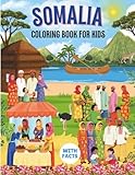 Somalia coloring book for kids with facts