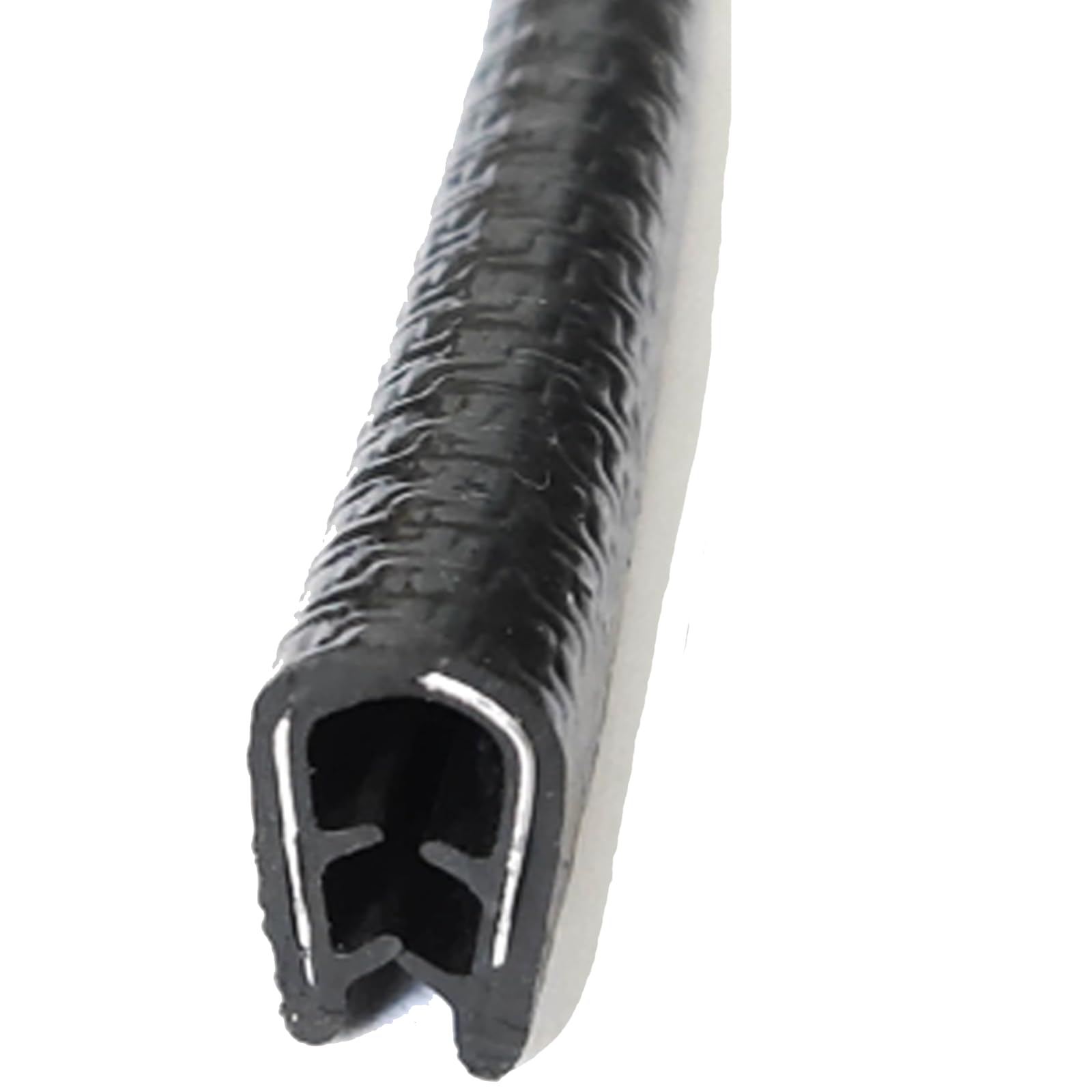 Ochraniacz krawędzi w kształcie litery U z gumy ze stalowymi klipsami, odpowiedni do o grubości od 0,5 33 mm/2 metry, 7 mm*11 mm, pomarańczowy(18mm*25mm)