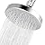 High Pressure Shower Head - 4.7“ Powerful Bathroom Pressure Boosting Rain Showerhead - Perfect Universal Replacement for Rainfall Shower Heads (Chrome)