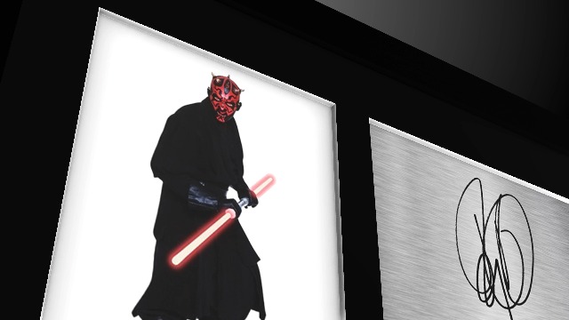 Cadre Photo Signé Christopher Lee Star Wars Count Dooku - A4 Encadré Prêt à Accrocher