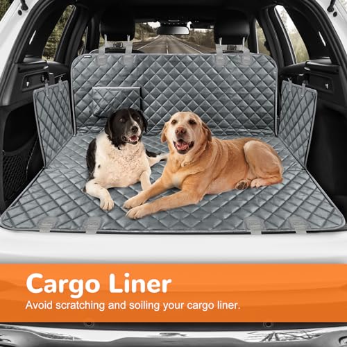 URPOWER Dog Car Seat Cover for Back Seat Waterproof Seat Cover Hammock 600D Heavy Duty Scratch Proof Nonslip Durable Soft Backseat Covers for Cars Trucks and SUVs
