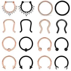16PCS - Black & Rose Gold