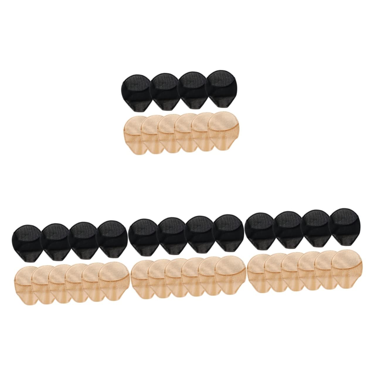 Ipetboom 4sets Foot Accessory Compact Toe Socks Breathable Metatarsal Pads for Women Anti-Slip Forefoot Pads 5pairs*4