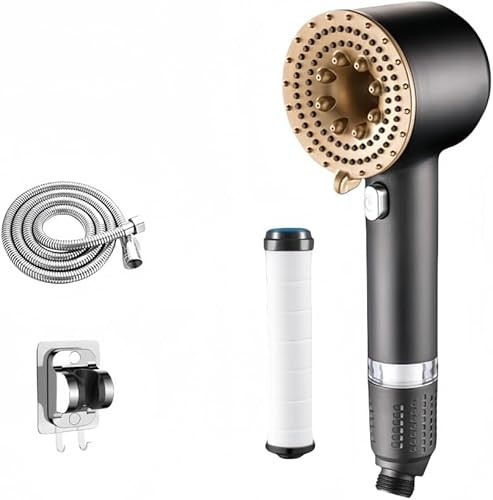 マイクロナノバブル シャワーヘッド, 3段階モード切替, 手元止水機能付き, 高水圧 塩素除去, 美肌・髪ケア, ミスト機能搭載, 節水タイプ, 取付簡単, 水漏れ防止設計 (C)