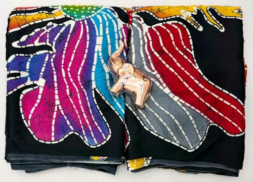 Image of SATIKA VASTRAM Modal Silk Ajrakh Saree Bandhani Design Crepe Printed Designer Pallu Attach Blouse Piece