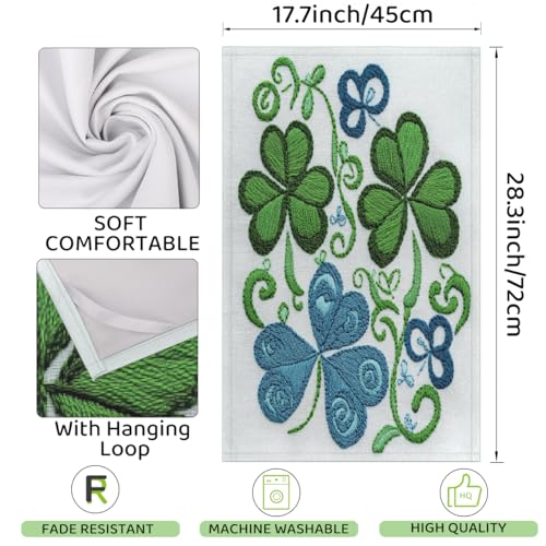 Torchons de cuisine microfibre trèfles pour décoration d'intérieur - 3