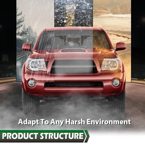 Image of GRAND ORANGE LED DRL Tube Halo Headlights Fit 2005-2011 Toyota Tacoma | Tube projector Headlamps, Left & Right,Clear Lens Chrome Housing Amber Reflector,8115004163, 8111004163, 8115004173