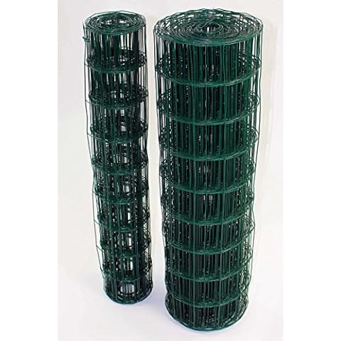 Easipet Green PVC Coated Steel Wire Mesh Fencing 120cm Garden Galvanised Fence (25m) 21747 Cover