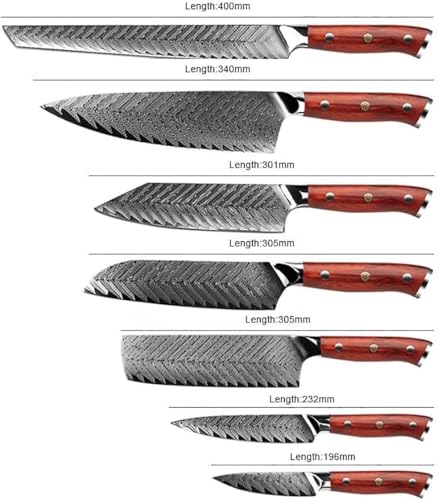 Set Cuchillos Cocina 7 Piezas Acero Aleación miniatura 7