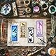 GLOBLELAND Krähen Lesezeichen Transparente Stempel für Scrapbooking Zweig Skelett Lesezeichen Klare Stamps Halloween Silikonstempel Für Kartengestaltung DIY Prägung Journaling