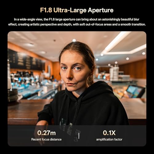 Image of VILTROX 16mm F1.8 FE Lens for Sony E Mount, Large Aperture F /1.8 Auto Focus Full Frame Wide-Angle Lens for Sony E-Mount Mirrorless Camera Alpha a7II a7III a7RIII a7RIV a7S a7SII a9 a7C