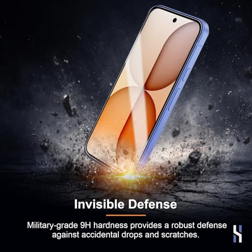 Image of Tempered Glass for Nothing Phone 4a (6.78 Inch) Military Grade 9H Screen Guard, Anti-Scratch, Shatterproof, Edge to Edge Full Coverage - Black Border