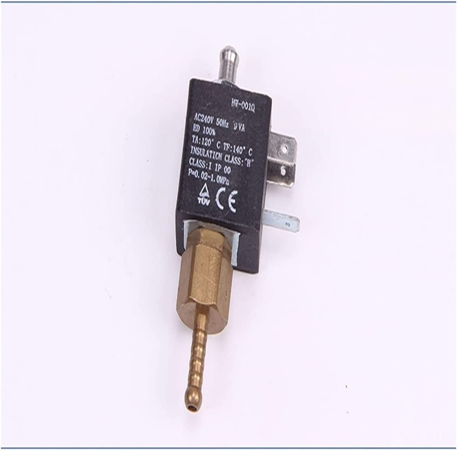Válvula solenoide N/O 2/3 vías AC220V-240V G1/8 Pulgadas cafeteras de latón Vapor Aire Agua válvula eléctrica Entrada electromagnética útil