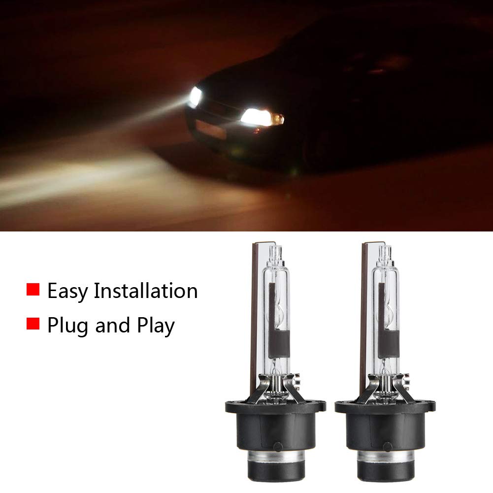 Aramox D2R Xenon Headlight, 6000K 35W Bombillas de repuesto para faros delanteros de l¨¢mpara de xen¨®n para coche (2 piezas)