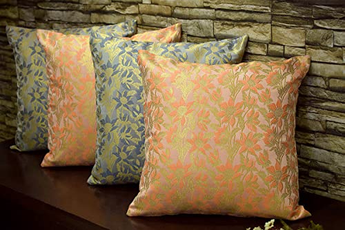 See full amazon price history chart for Royal DecoFurnishing Bageecha Floral Brocade Silk Cushion Covers Combo(Peach, Grey & Golden, 12"x12" Inches, 30x30CMs) - Set of 4 Royal DecoFurnishing Bageecha Floral Brocade Silk Cushion Covers Combo(Peach, Grey & Golden, 12"x12" Inches, 30x30CMs) - Set of 4 (B09MLTPD4S) Amazon Price History, Amazon Price Tracker