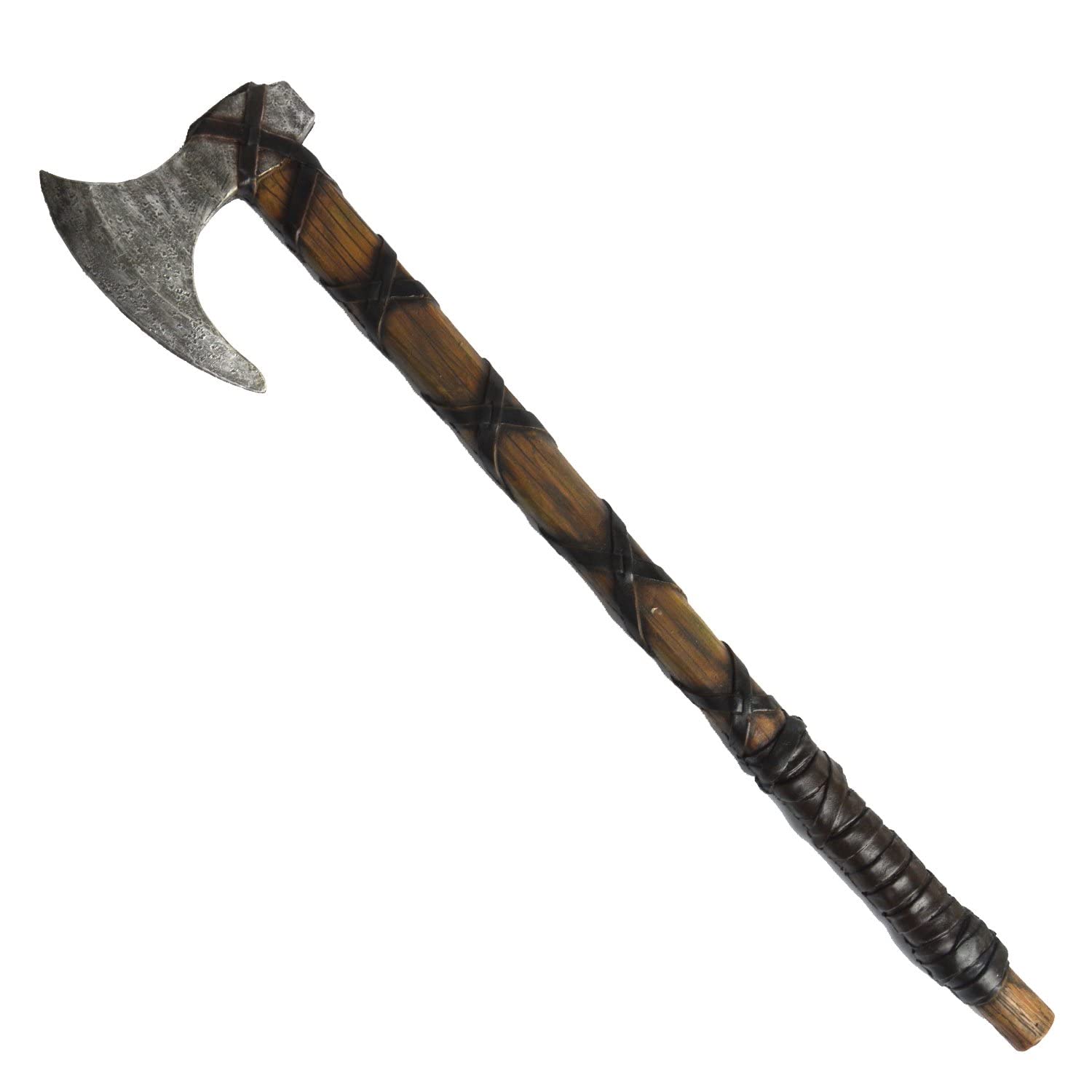 Foam Viking Axe for Halloween Costume Cosplay, Fake Axe Weapon Medieval Renaissance Accessories Props (Long Axe-A0013)