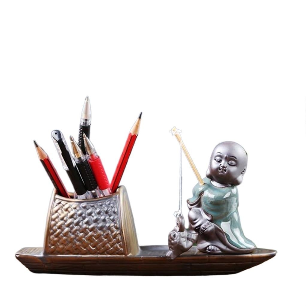 Rangement bureau étudiant en céramique décoratif et multifonctionnel
