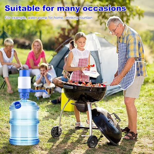Image of 3 & 5 Gallon Water Jug Cap Reusable, Food Grade Silicone Replacement Gallon Caps for 55mm Standard /Screw /Crown Tops Water Bottle and Water Dispensers, Non-Spill Lids for Anti-Splash, Leak Free (5PCS)