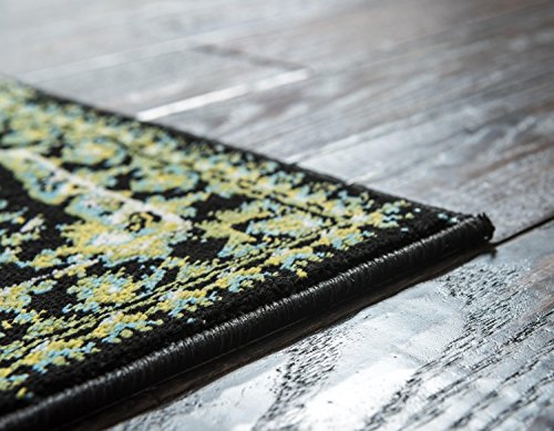 Image of Unique Loom Imperial Collection Modern Traditional Vintage Distressed Aquamarine Runner Rug (2' 0 x 6' 0)