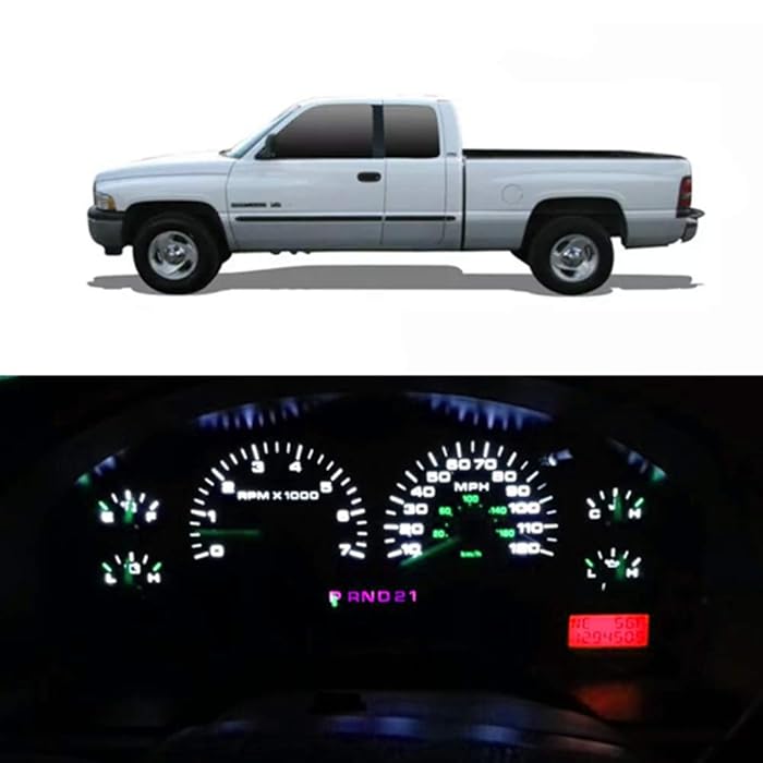 Buy WLJH White Instrument Cluster Led Lights Panel Gauge Dash Bulb Full