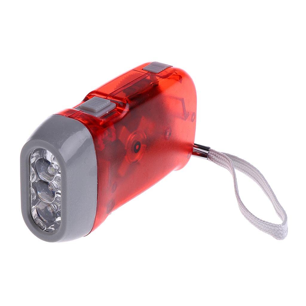 CLUB BOLLYWOOD Outdoor Handheld LED Flashlight Hand Pressing Dynamo Torch Night Lamp Red | Sporting Goods | Outdoor Sports | Camping & Hiking | Flashlights Lanterns & Lights | Flashlights-image-32
